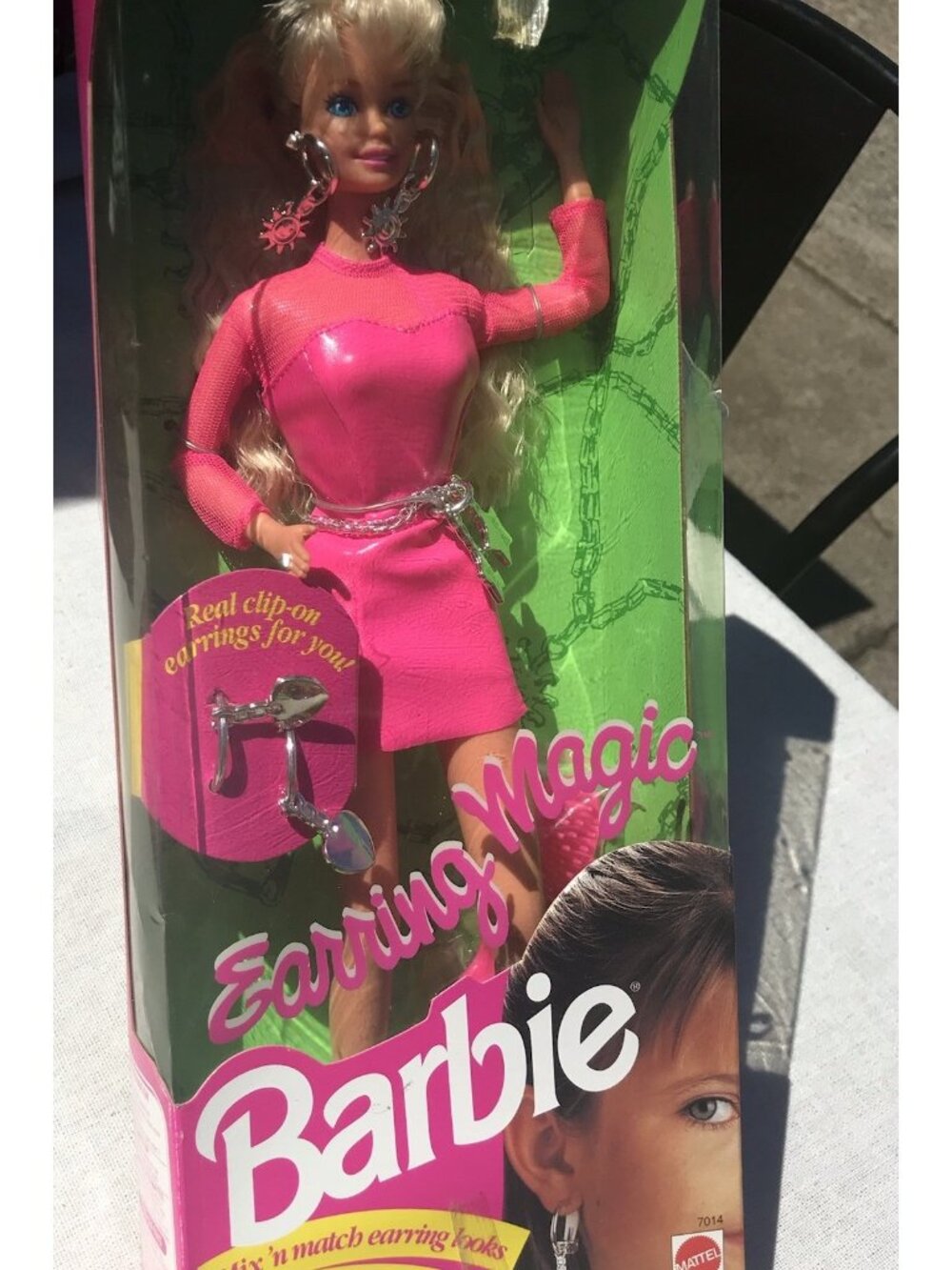 Vtg 90s Toys MATTEL BARBIE Doll Blonde EARRING MAGIC Charms 7014 NRFB NOS 1992